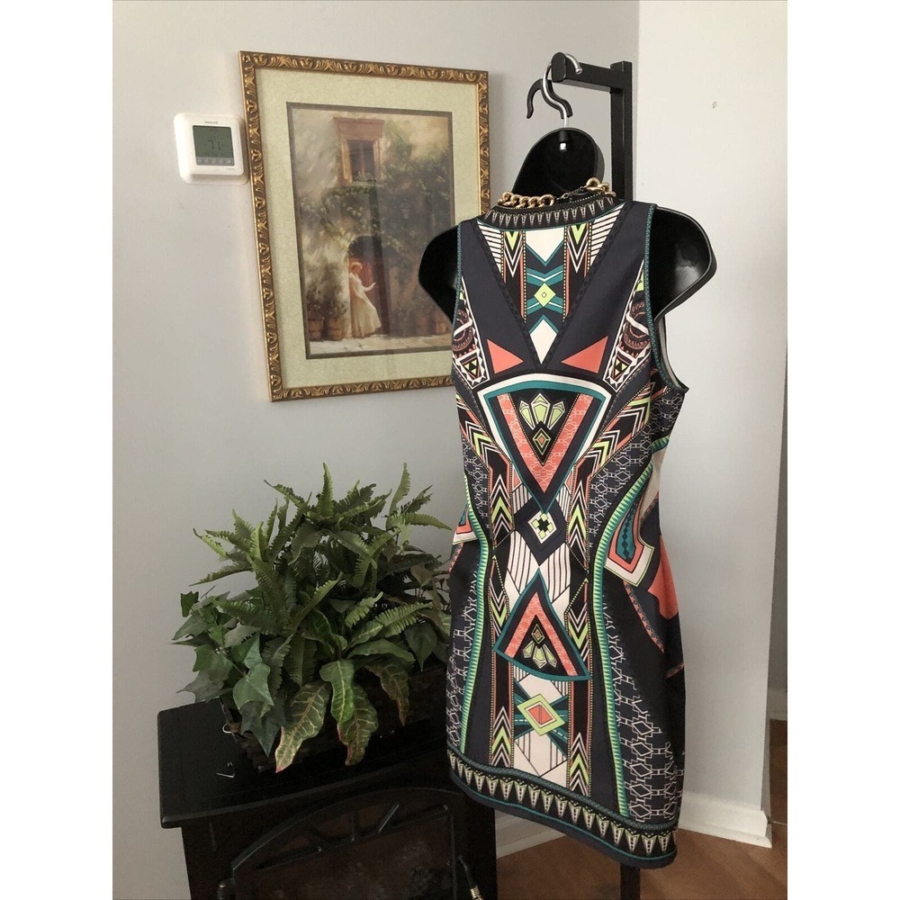 Forever 21 Womens Dress Geometric Print Sleeveless Size Medium - Picture 4 of 8